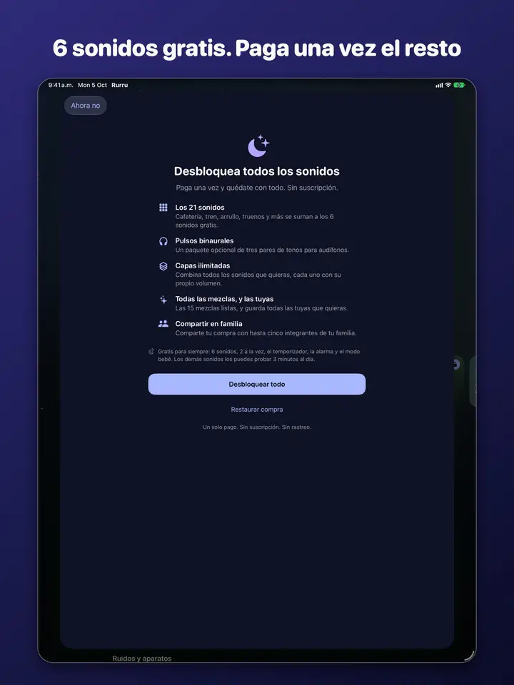 Rurru funciona sin internet, sin cuenta y sin rastreo